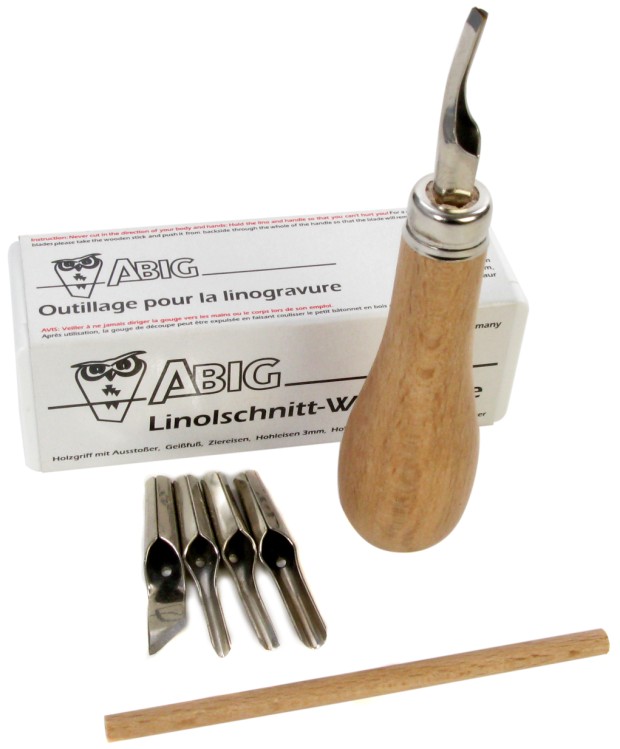 American Educational ABIG Lino Cutting Tool Set 6 Blades Supplies Online Artist Supply Source