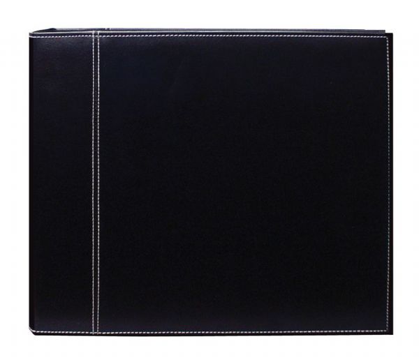 12 x 12 3Ring Scrapbook Binder Black/Black Sewn