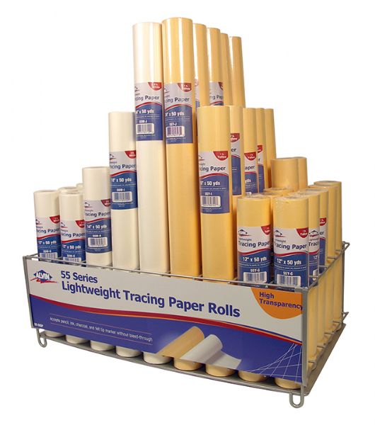 Lightweight Yellow Tracing Paper Roll 24" x 50yd