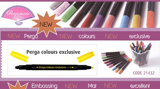 Pergamano PERGA COLOURS EXCLUSIVE 30 Water Based Markers Parchment Craft 21432