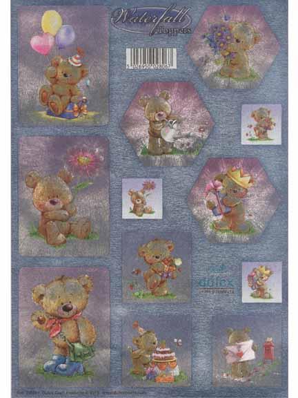 Dufex Die Cut Toppers Garden Flowers Waterfall Cards