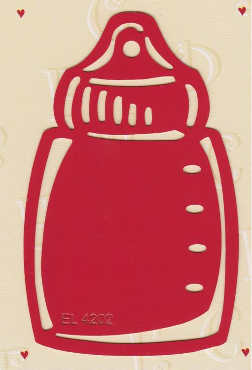 Stencils Label Stencil Baby Bottle el4202 stencils-label-stencil-baby-bottle-el4202