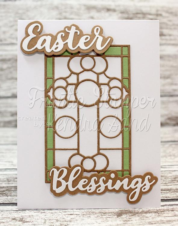 Christmas Angel Stained Glass Metal Die Cut Frantic Stamper Cutting Dies