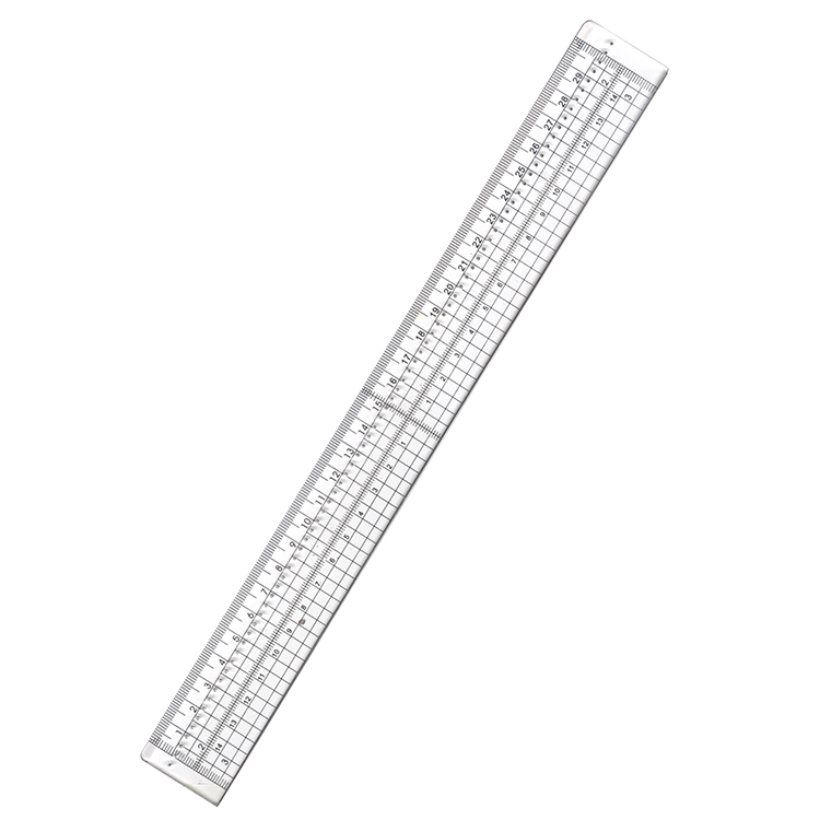 - Cutting Ruler With Metal Strip