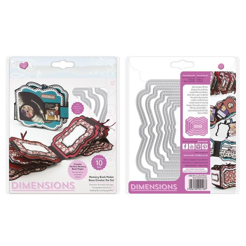 Tonic Studios Dimensions Memory Book Maker Base Creator Die Set