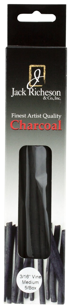 vine and compressed charcoal