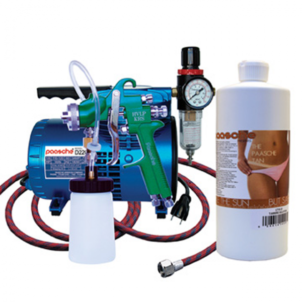 Paasche Airbrush Paasche Model D200T Tanning Set with D200 Air Compressor (1/6 hp.)