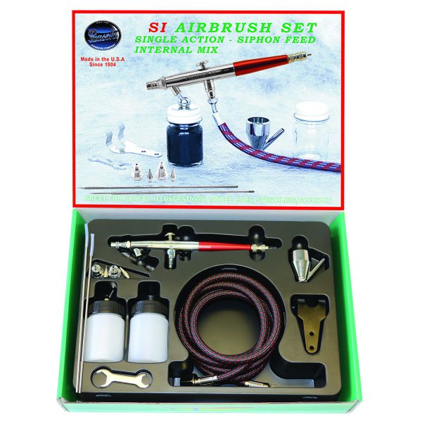 Paasche Airbrush Paasche SISET Single Action Internal Mix Airbrush Set