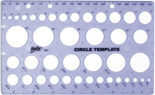 Helix Circle Template :: Circle Templates :: Stencils and Architectural ...