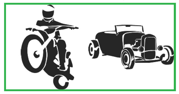 paasche st 4 tattoo stencil 3 x 10 motorcycle car airbrush