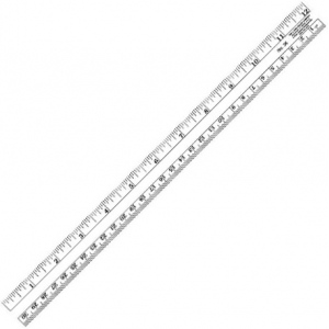 C-Thru Co-Ed Plastic Ruler :: Rulers and Measurement Tools :: Drafting ...