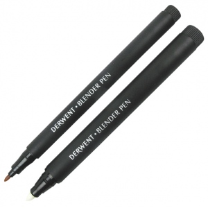 Derwent Blender Pen Set; Barrel Color: Black/Gray; Color: Colorless ...