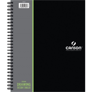 9X12 Side Wire Canson XL Series Black Drawing Pad