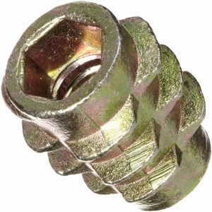 3//8-16 External Threads Made in US 303 Stainless Steel 0.406 Length #10-24 Internal Threads E-Z Lok Externally Threaded Insert
