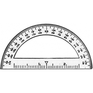 westcott c thru 3 12 mini protractor color clear material